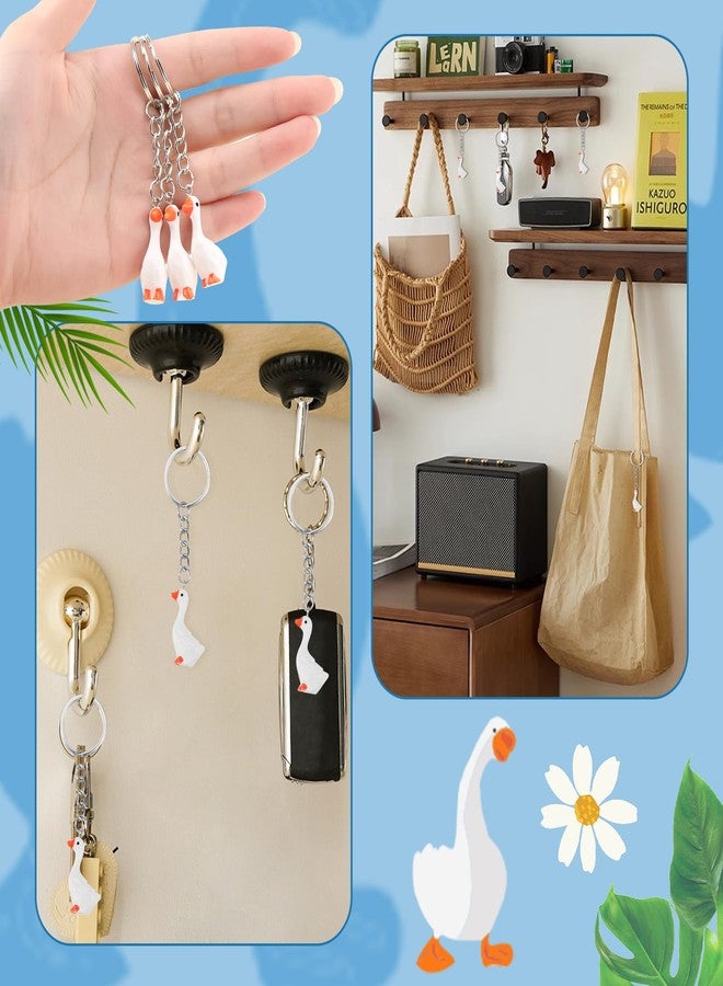 Ansberta 36 pcs Silly Goose Resin Keychain Silly Goose Party Favors for Birthday Gift Goose keychain Bulk Animal Accessories Gifts for Birthday Party - Image 5
